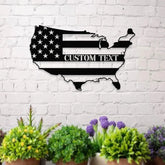 Patriotic Black National Flag Metal Sign Veteran Metal Sign Housewarming Outdoor Door Decor Patriotic Wall Art Gift for