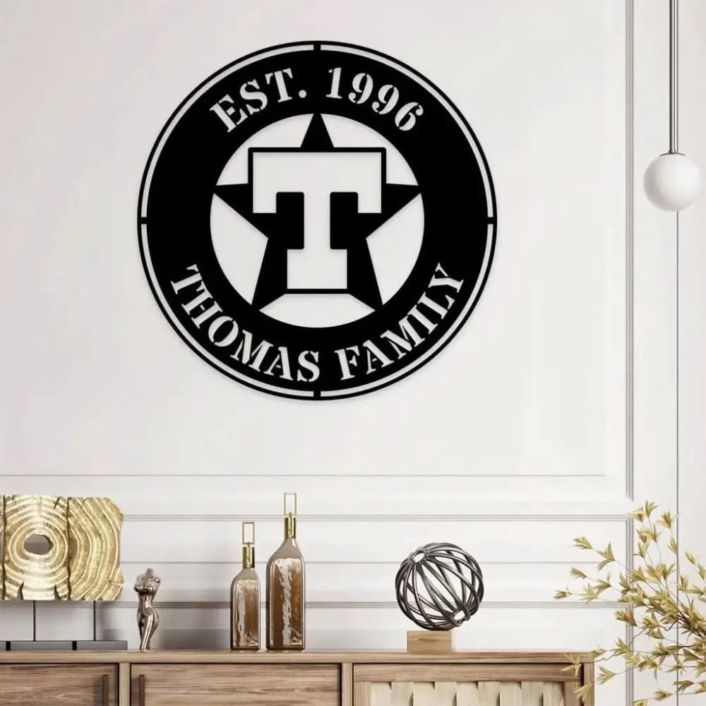 Patriotic Custom Names Metal Wall Art Family Metal Sign American Flag Wall Decor US Large Metal Wall Sign Freedom