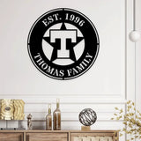 Patriotic Custom Names Metal Wall Art Family Metal Sign American Flag Wall Decor US Large Metal Wall Sign Freedom