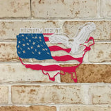 Patriotic Flying Eagle Metal Sign Veteran Metal Sign Housewarming Outdoor Door Decor Patriotic Wall Art Gift for