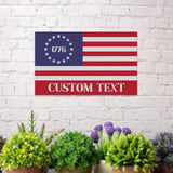 Patriotic Numeric National Flag Metal Sign Veteran Metal Sign Housewarming Outdoor Door Decor Patriotic Wall Art Gift