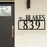 Personalized Address Sign Metal Address Sign for House Number Sign Metal Address Plaque Custom Address Sign - Gearviral
