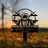 Personalized Air Force Memorial Stake Garden Metal Stake In Loving Memorial Sympathy Gift Veteran Grave Marker