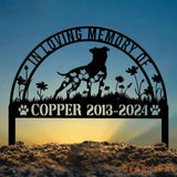 Personalized American Pit Bull Memorial Stake - Custom Dog Grave Marker Pet Sympathy Gift Dog Name Sign Memorial Plaque