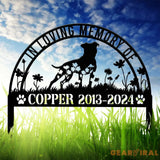 Personalized American Pit Bull Memorial Stake - Custom Dog Grave Marker Pet Sympathy Gift Dog Name Sign Memorial Plaque