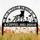 Personalized American Pit Bull Memorial Stake - Custom Dog Grave Marker Pet Sympathy Gift Dog Name Sign Memorial Plaque
