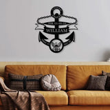 Personalized Anchor Metal Sign Custom Navy Boot Camp PIR/Graduation Anchor Metal Sign Navy Veteran Gift US Navy Sign