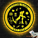 Personalized Animal Doctor Name Metal Sign - Custom Veterinarian Wall Decor - Vet Healthcare Sign - Pet Lover Decor