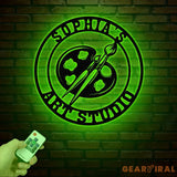 Personalized Art Studio Sign Custom Painting Metal Wall Art Artist Name Sign Art Teacher Gift Artist Tools Decor