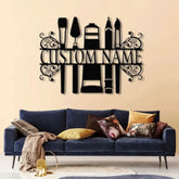 Personalized Art Studio Sign Custom Painting Metal Wall Art Artist Name Sign Art Teacher Gift Artist Tools Decor