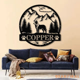 Personalized Australian Cattle Dog Metal Sign Custom Dog Name Sign Dog Memorial Gift Australian Cattle Dog Decor Dog