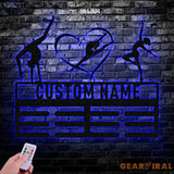 Personalized Ballet Dance Award Medal Holder Custom Ballet Dancer Name Medal Hanger 12 Rungs for Medals & Ribbons Dance