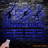 Personalized Ballet Dance Award Medal Holder Custom Ballet Dancer Name Medal Hanger 12 Rungs for Medals & Ribbons Dance