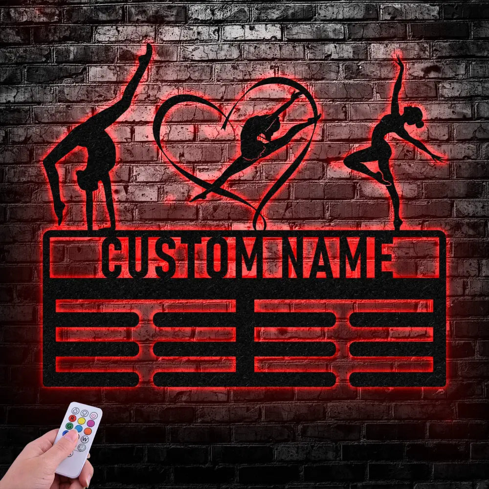 Personalized Ballet Dance Award Medal Holder Custom Ballet Dancer Name Medal Hanger 12 Rungs for Medals & Ribbons Dance