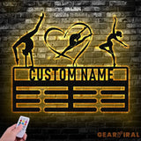 Personalized Ballet Dance Award Medal Holder Custom Ballet Dancer Name Medal Hanger 12 Rungs for Medals & Ribbons Dance