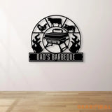 Personalized Bar and Grill Metal Wall Art with Led Lights Custom Outdoor Metal Sign Grill Sign Wall Decor Housewarming