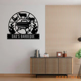 Personalized Bar and Grill Metal Wall Art with Led Lights Custom Outdoor Metal Sign Grill Sign Wall Decor Housewarming