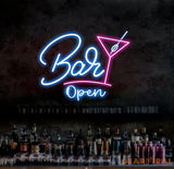 Personalized Bar Open Neon Sign Custom Name Bar Neon Sign Neon Sign Gifts Neon Sign for Dad Christmas Gift Neon Man