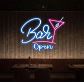 Personalized Bar Open Neon Sign Custom Name Bar Neon Sign Neon Sign Gifts Neon Sign for Dad Christmas Gift Neon Man