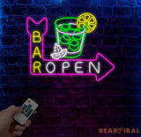 Personalized Bar Open Neon Sign Custom Name Bar Neon Sign Neon Sign Gifts Neon Sign for Dad Christmas Gift Neon Man