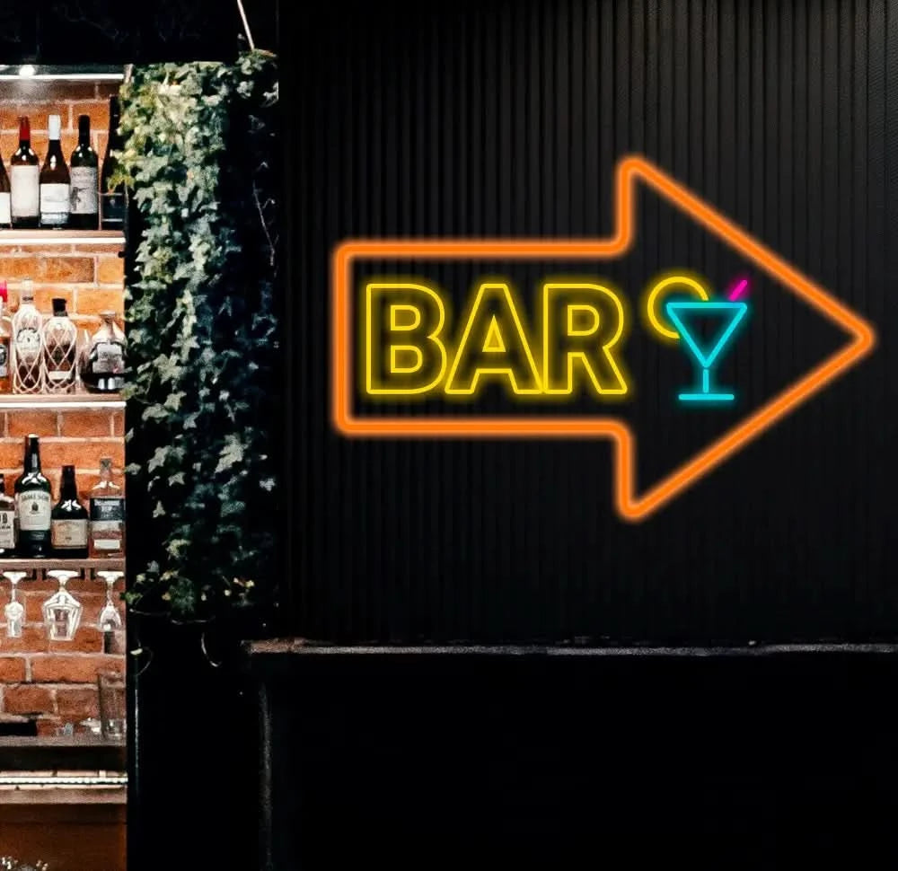 Personalized Bar Open Neon Sign Custom Name Bar Neon Sign Neon Sign Gifts Neon Sign for Dad Christmas Gift Neon Man