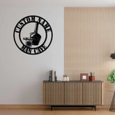 Personalized Bar Sign Wine Decor Wine Bar Sign Personalized Wine sign Metal Wine Name sign Wine Bar Metal Wall Sign Man