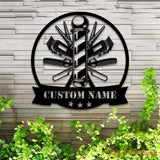 Personalized Barber Metal Sign with LED Lights - Custom Barber Metal Wall Decor - Barber Birthday Gift - Barber Wall