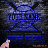Personalized Baseball Award Medal Holder,Custom Baseball Player Name Medal Hanger,12 Rungs for Medals & Ribbons