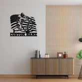 Personalized Baseball Metal Sign with LED Lights Baseball Wall Art Baseball Player Gift Baseball Player Name Sign Gift