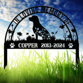 Personalized Beagle Memorial Stake Sign - Custom Pet Grave Marker with Stake Pet Loss Sympathy Sign Remembrance Gift