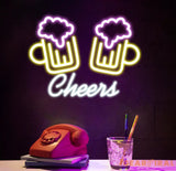 Personalized Beer Bar Neon Sign Custom Name Bar Neon Sign Neon Sign Gifts Neon Sign for Dad Christmas Gift Neon Man