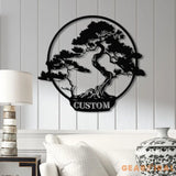 Personalized Bonsai Tree Metal Wall Art Custom Bonsai Tree Sign Bonsai Tree Lover Gift For Bonsai Tree Lover Japanese