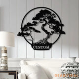 Personalized Bonsai Tree Metal Wall Art Custom Bonsai Tree Sign Bonsai Tree Lover Gift For Bonsai Tree Lover Japanese
