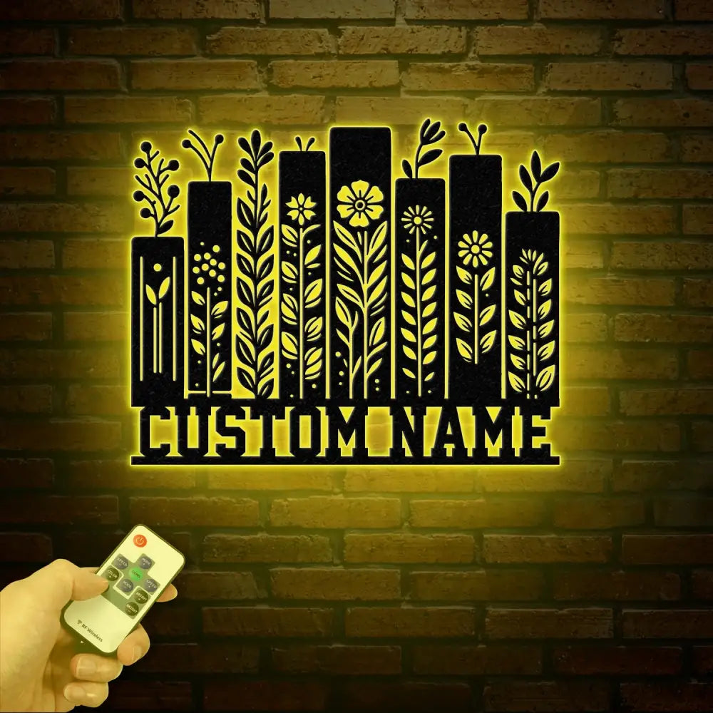 Personalized Books Metal Sign with LED Lights - Custom Bookshelf Wall Art - Library Decor - Bookworm & Reading Room