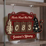 Personalized Books Read Tracker - Books Read This Year, Bookshelf Counter, Bookish Decor, Bookish Gift, Gift for Readers, Book Lovers Gifts