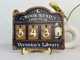 Personalized Books Read Tracker This Year,Books Read Counter,Bookshelf Decor,Gifts For Reader,Book Lover,Book End,Bookish Gifts,Book Club