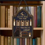 Personalized Books Read Tracker, Books Read This Year Counter, Reading Challenge Counter, Bookshelf Decor, Book Lover Gift, Bookish Gift