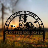Personalized Border Collie Memorial Stake - Pet Grave Marker with Stake Pet Loss Sympathy Sign Remembrance Gift for Dogs