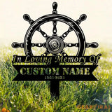 Personalized Captain Sailor Memorial Stake Sailor Memorial Sign Grave Marker Sympathy Sign Remembrance Stake Sailor Gift