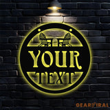 Personalized Carter Patio Family Name Metal LED Sign - Custom Carter Patio Wall Hanging - Carter Patio Decor