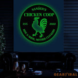 Personalized Chicken Coop Sign Hen House Sign Metal Chicken Coop Sign Custom Chicken Coop Sign Outdoor Metal Sign Our