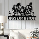 Personalized Chicken Coop Sign with Led Light Hen House Coop Sign Farm Metal Sign Metal Chicken Coop Sign Custom