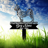 Personalized Chihuahua Mandala Garden Stake Zentangle Yard Art Dog Memorial Sign Outdoor Decor Pet Loss Sympathy Gift