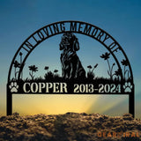 Personalized Cocker Spaniel Dog Memorial Stake - Metal Pet Grave Marker Sympathy Sign Remembrance Stake Custom Pet