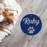 Personalized Crate Metal Sign Custom Dog Decor Hanging Crate Sign Custom Crate Sign Dog Bone Sign Custom Dog Gift Crate