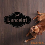 Personalized Crate Metal Sign Custom Dog Decor Hanging Crate Sign Custom Crate Sign Dog Bone Sign Custom Dog Gift Crate