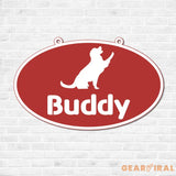 Personalized Crate Metal Sign Custom Dog Decor Hanging Crate Sign Custom Crate Sign Dog Bone Sign Custom Dog Gift Crate