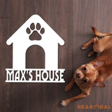 Personalized Crate Metal Sign Custom Dog Decor Hanging Crate Sign Custom Crate Sign Dog Bone Sign Custom Dog Gift Crate