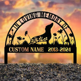 Personalized Dachshund Memorial Stake Pet Grave Marker Sign Dachshund Remembrance Stake Pet Loss Sympathy Gift Custom