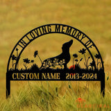 Personalized Dachshund Memorial Stake Pet Grave Marker Sign Dachshund Remembrance Stake Pet Loss Sympathy Gift Custom